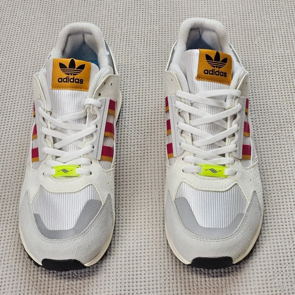Adidas ZX‎ 10000 C Mens White Multi Color Retro Running Shoes FX6978 US Size 9.5